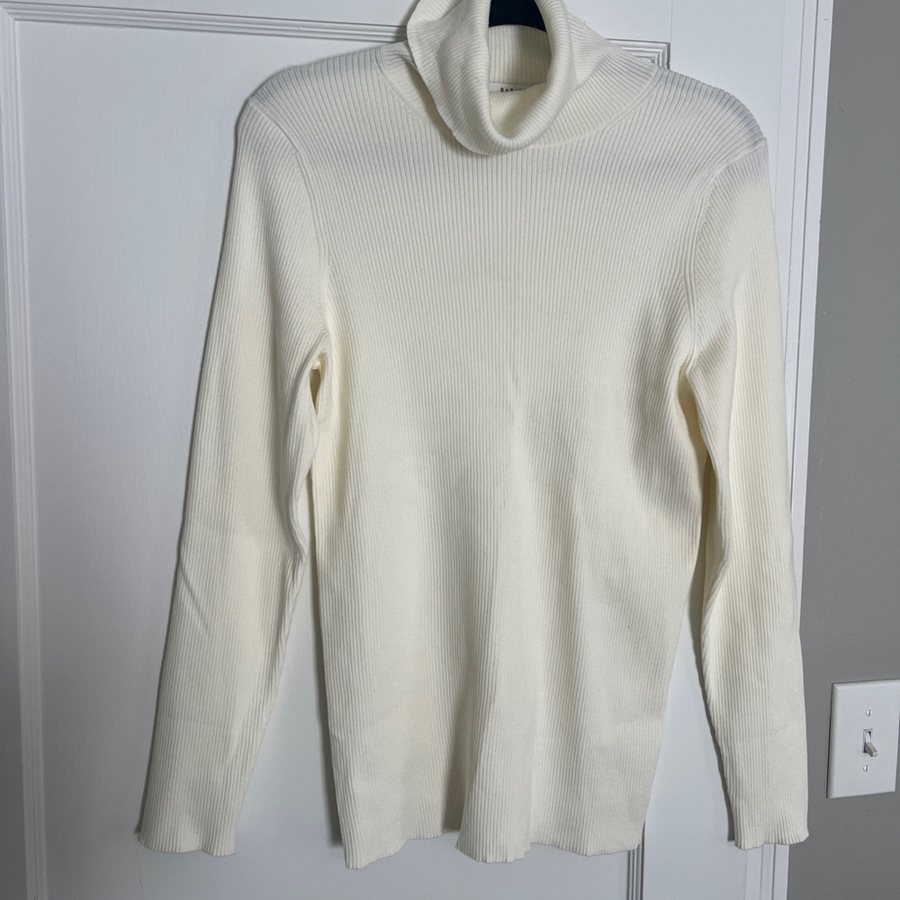 Aritzia Babaton Ivory Turtleneck Sweater